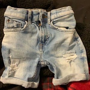 Denim shirts with minimal distressing